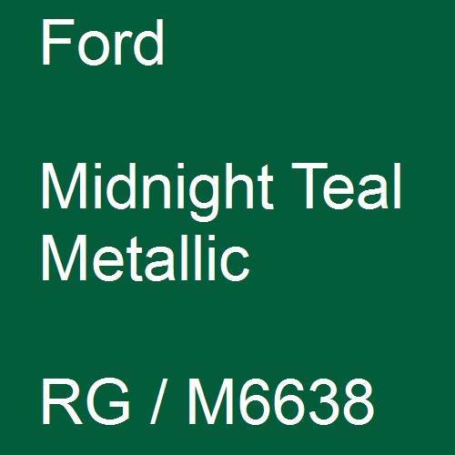 Ford, Midnight Teal Metallic, RG / M6638.